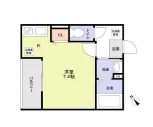 ウエストガーデン南花畑【1階】の間取り