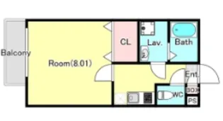 ジーメゾン七里【3階】の間取り