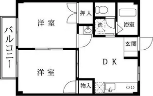 レジデンス北浦和【2階】の間取り