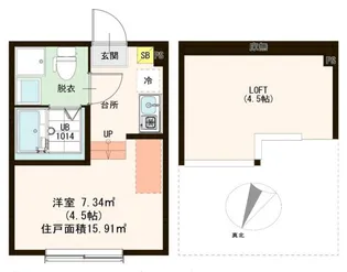 Life snap金町【1階】の間取り