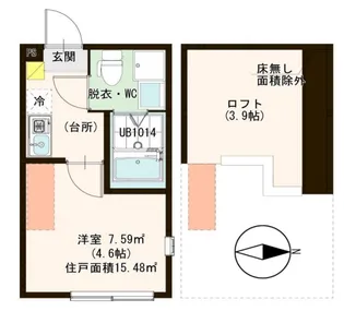 クレスト小岩【2階】の間取り