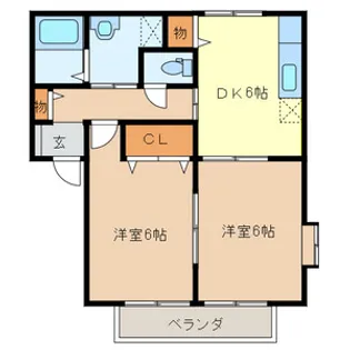 コンフォールヴィラ【1階】の間取り