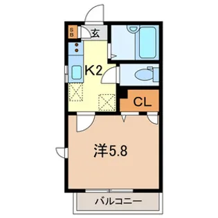 フェリークS.K【2階】の間取り