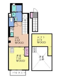 ヴィレッジフィールド彩【2階】の間取り
