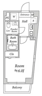 リベルテ北浦和【3階】の間取り