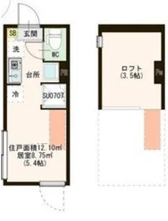 Amen Corner 堀切【1階】の間取り