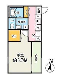 セレーノ西浦和【1階】の間取り