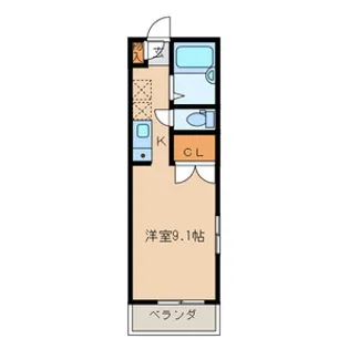 エスポワ−ル元町【1階】の間取り