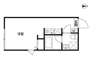 ルーデンス五反野FR【5階】の間取り