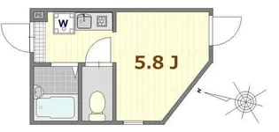リブ青井【1階】の間取り