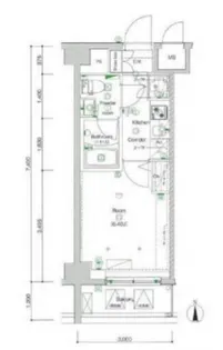 レアライズ西川口Ⅱ【4階】の間取り