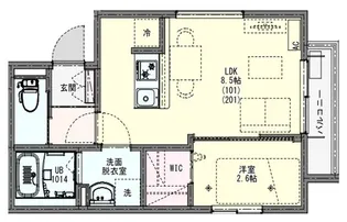 KLEISせんげん台【2階】の間取り