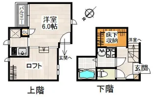 CB指扇ジラソーレ【1階】の間取り