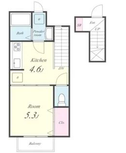 コンフォート ハナブサ【2階】の間取り