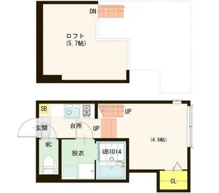 ドミールエリノ【1階】の間取り