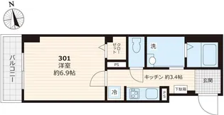 オルキス北綾瀬【3階】の間取り