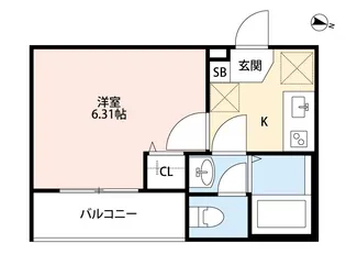 3FHAUS【2階】の間取り