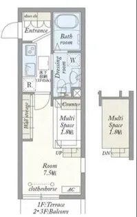 RIS伍番館【1階】の間取り