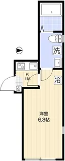 ユニヴェール西新井【2階】の間取り