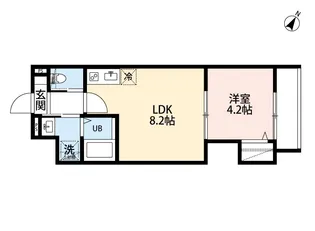 robot home 蒲生(ロボットホームガモウ)【1階】の間取り