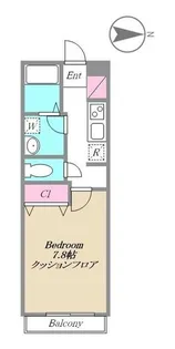 ソーレルーナB棟【2階】の間取り