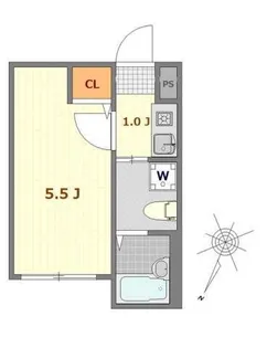 エスポワール綾瀬壱番館【2階】の間取り