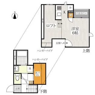CB草加サラ【2階】の間取り