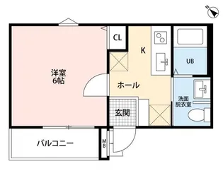 アリカ平井【1階】の間取り