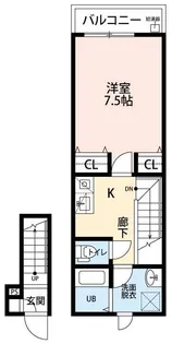 ラントヴィル船堀【2階】の間取り