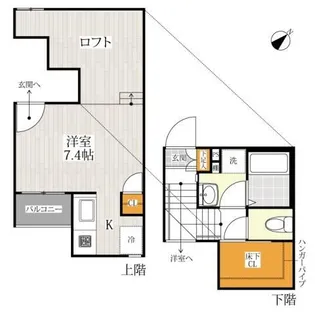CB柏ヴェール【2階】の間取り