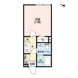 エクセラン西尾久EAST【3階】の間取り