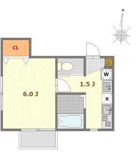 シャトーミレニア【1階】の間取り