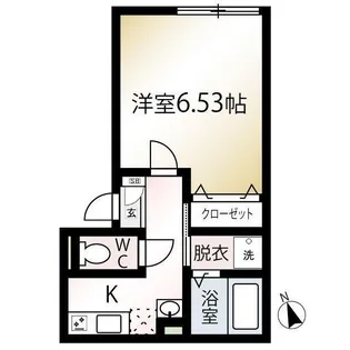 MQuarto一之江【1階】の間取り