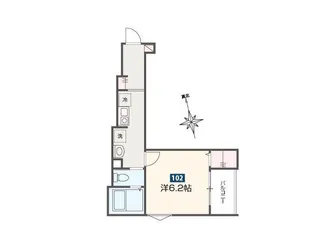 MELDIA西新井Ⅶ【3階】の間取り