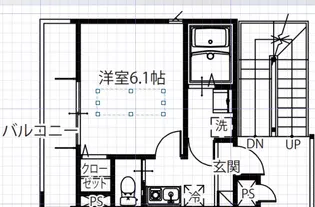 メルディア谷塚【3階】の間取り