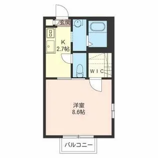 メゾンクレル【1階】の間取り