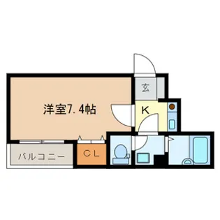 ビルクリバラ【2階】の間取り