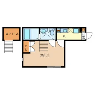 ラフィネ谷塚【2階】の間取り
