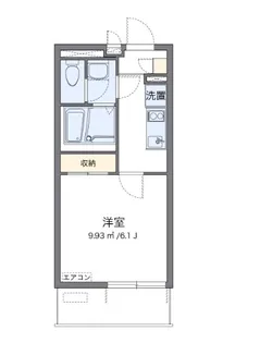 クレイノ栞【2階】の間取り