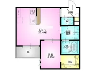 REGALEST Halelea【1階】の間取り