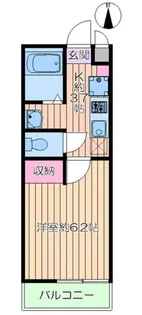 luxe西川口【3階】の間取り