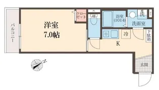 メグリオ新松戸Ⅱ【3階】の間取り