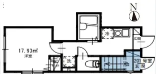 MELDIA鐘ヶ淵【1階】の間取り