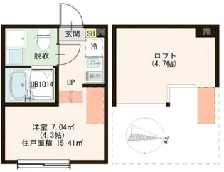 ハーモニーテラス金町Ⅴ【1階】の間取り