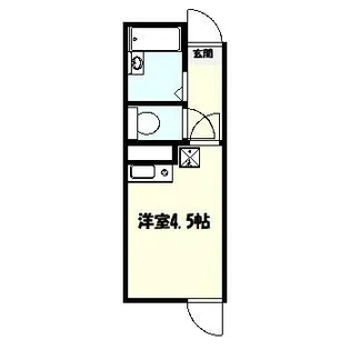 リブ北千住Ⅱ【2階】の間取り