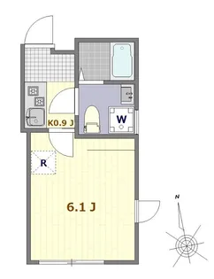 リュクスカーサ梅島【1階】の間取り