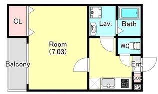 ジーメゾン宮原【2階】の間取り