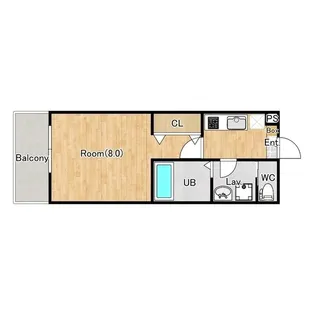 ジーメゾン桜西堀【3階】の間取り