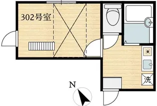 イルビラージュ四ツ木【3階】の間取り