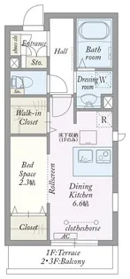 My Style vintage 千間台【1階】の間取り